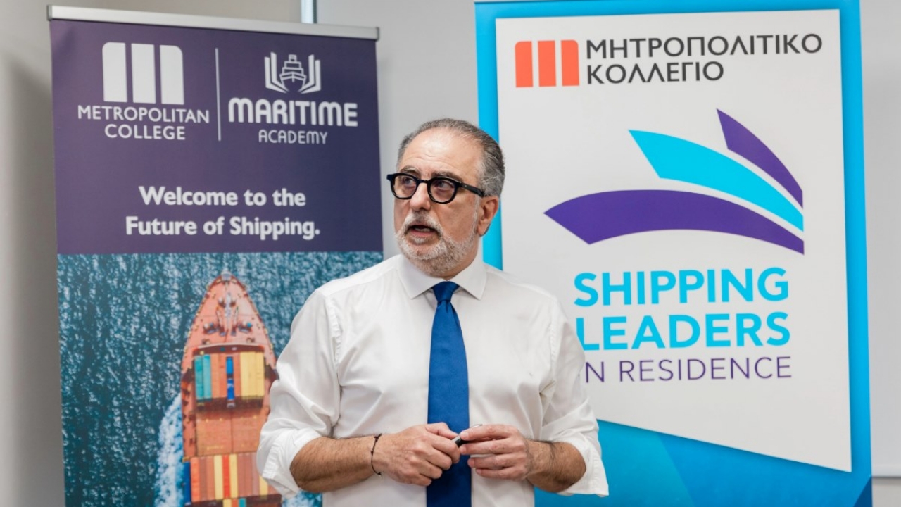 Shipping Leaders in Residence: ομιλία σε φοιτητές της Ναυτικής Ακαδημίας και της Σχολής Ναυτιλίας από τον CEO της METIS